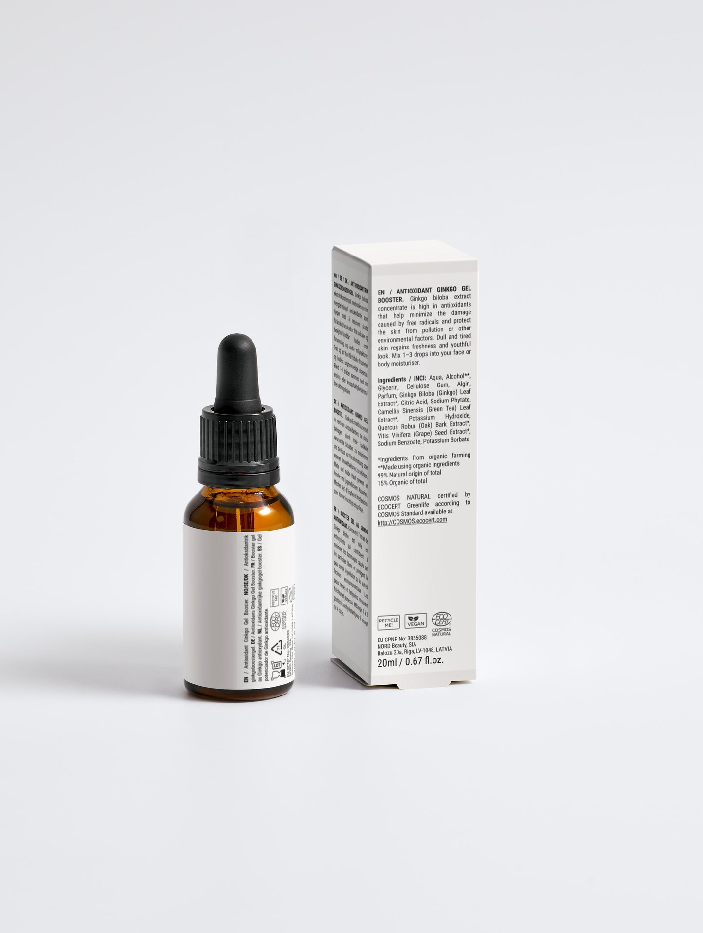 Le gel booster au Ginkgo