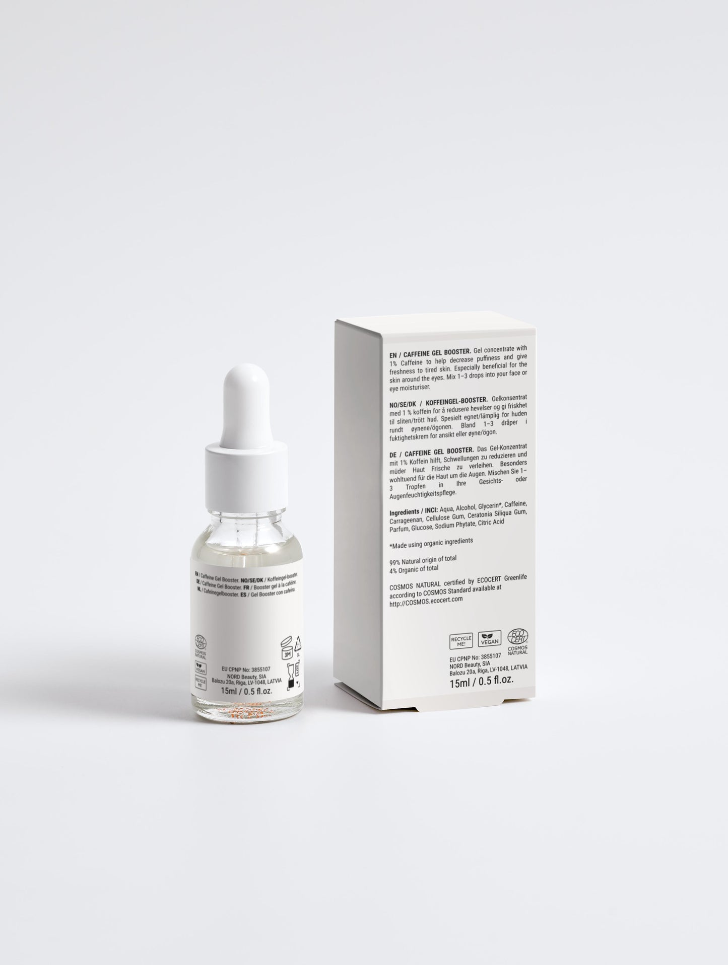 Le gel booster à la caféine