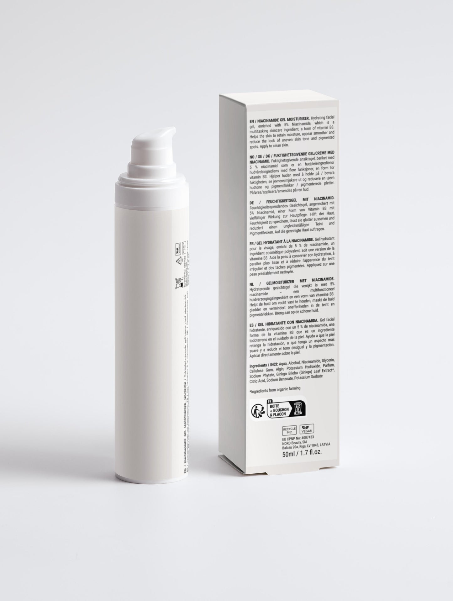Le gel hydratant à la niacinamide
